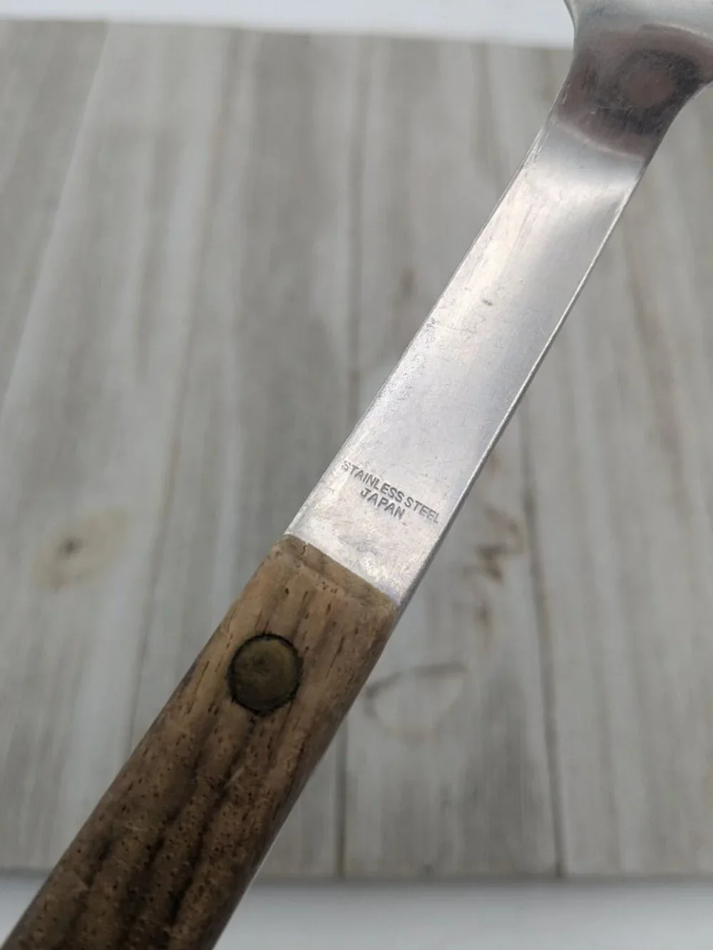 Vintage #1 Stainless Steel Ice Cream Spade Scoop Wood Handle 10